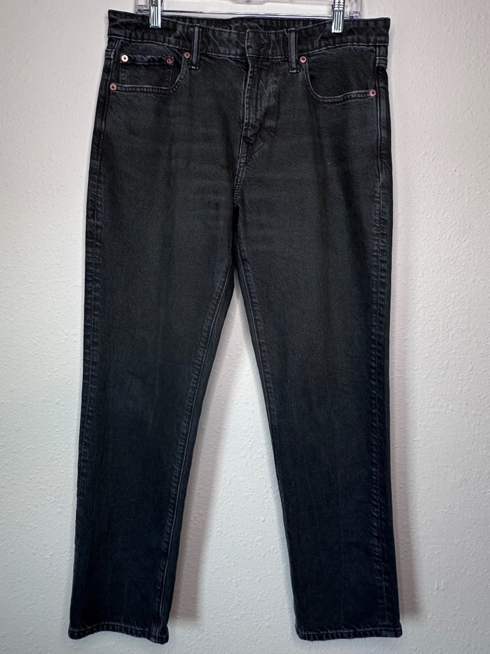 American Eagle Slim Straight Men's Jean, Stone Gray, Size 32 x 30 - Picture 2 of 11